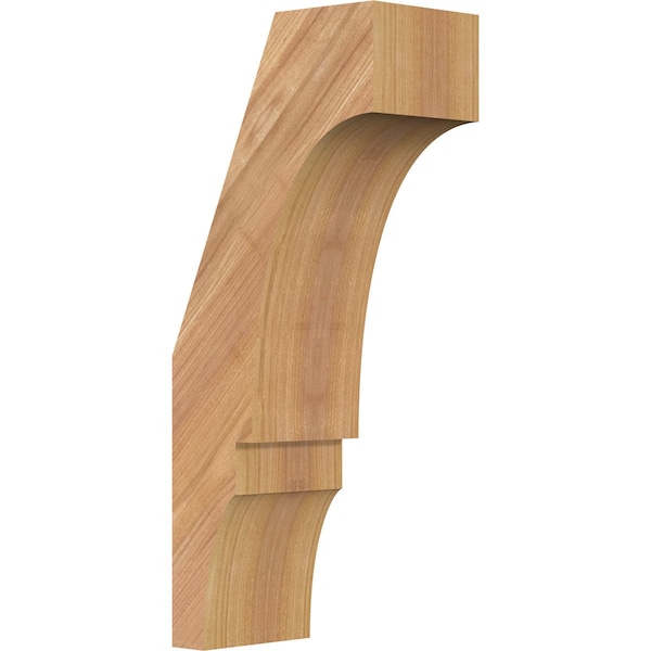 Ekena Millwork 3 1/2"W x 6"D x 14"H Balboa Smooth Knee Brace, Western Red Cedar BRC04X06X14BOA00SWR - main